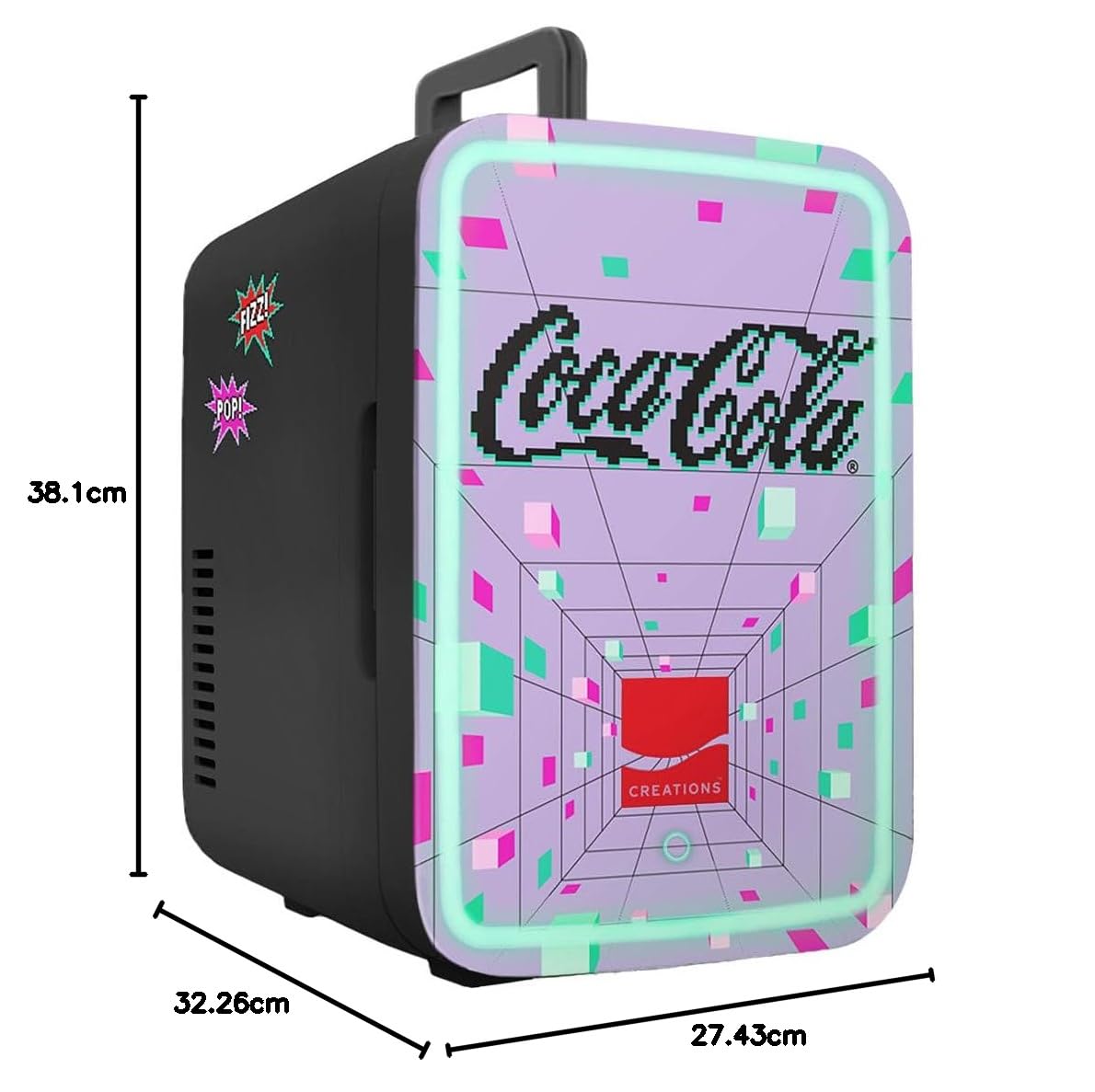 Cooluli Coca-Cola Byte LED-light Edition Mini Fridge for Gaming